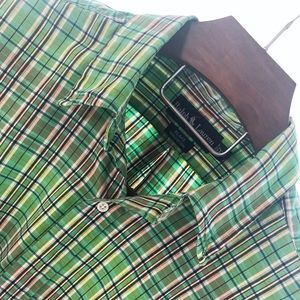 XXL Men’s green & black plaid Ralph Lauren shirt